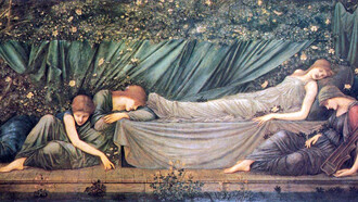 Edward Burne-Jones. "La bella addormentata",1872