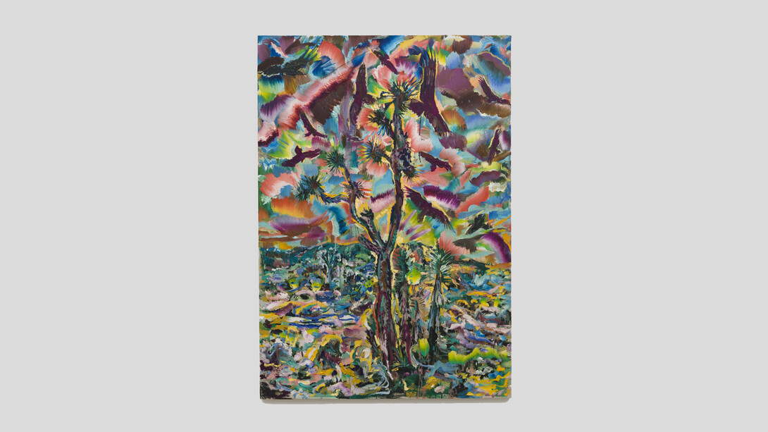 Magnus Sodamin, Sunburst, 2023, Oil on linen, 72 x 50 in. Courtesy of the artist and The Pit Gallery