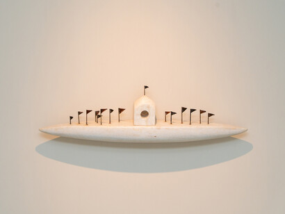 Mayur Kailash Gupta, What form retains, exhibition view. Courtesy of Latitude 28 Gallery