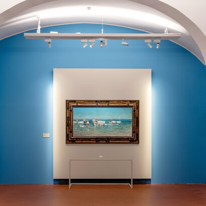 Allestimento mostra la "Belle Èpoque" a Pisa, Italia