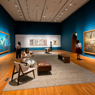 Diplomacy and desire. Basoeki Abdullah in Singapore, exhibition view. Courtesy of the National Gallery Singapore