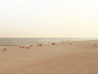 Trevor Paglen, NSA-Tapped Fiber Optic Cable Landing Site, Mastic Beach, New York, United States, 2014, C-print, 121.9 x 152.4 cm, two parts, 48 x 60 in, two parts. Edition 1 of 5 with unique collage