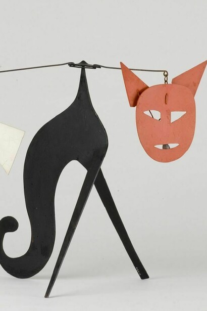 Alexander Calder, detail of Chat-mobile (Cat Mobile), 1966. Museum of Contemporary Art Chicago, the Leonard and Ruth Horwich Family Loan. © 2013 Calder Foundation, New York / Artists Rights Society (ARS), New York. Photo: Nathan Keay, © MCA Chicago.