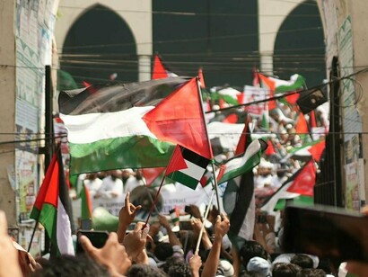 Manifestação pelo fim da ocupação da Palestina. Todos os anos, no dia 9 de dezembro, o Gabinete para a Prevenção do Genocídio e Responsabilidade de Proteger marca a adoção da Convenção, que representa um compromisso global crucial assumido na véspera da Declaração Universal dos Direitos Humanos








