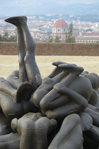 Antony Gormley,
Human,
Forte di Belvedere, Florence, Italy, 
Photograph by Antony Gormley, 
Courtesy Galleria Continua and White Cube
© the Artist
