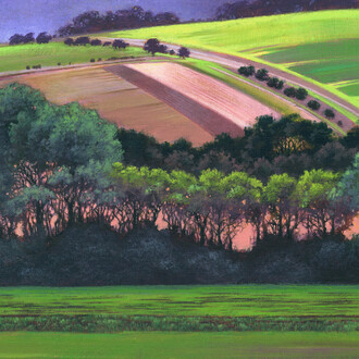 Carol Lawson, Across the river at Alfriston