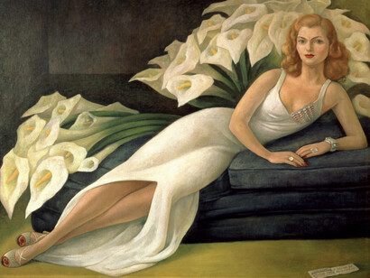Diego Rivera; Retrato de la Señora Natasha Gelman, 1943 (detalle)