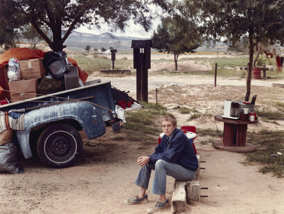 Joel Sternfeld, Red Rock State Campground (Boy), Gallup, New Mexico. Courtesy of Huxley-Parlour Gallery