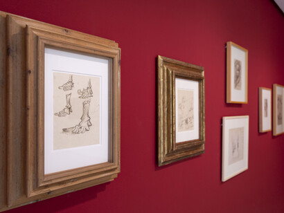 Anudar el tiempo, vista de exhibición. Cortesía del Museo Patio Herreriano