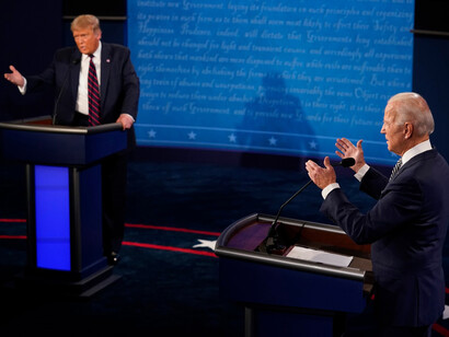 No faltaron los insultos en el Primer debate presidencial entre Donald Trump y Joe Biden el 29 de septiembre de 2020