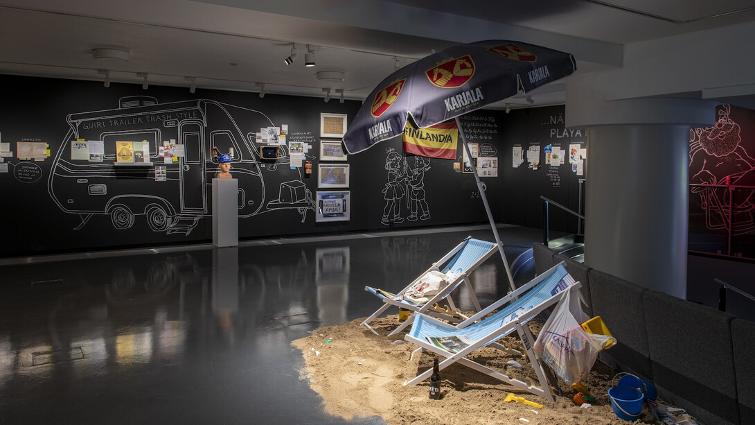 Riiko Sakkinen, Los moimoi de Fuengirola, exhibition view. Courtesy of Serlachius Museum