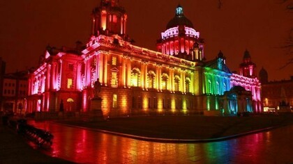 Belfast City Hall new illumination.