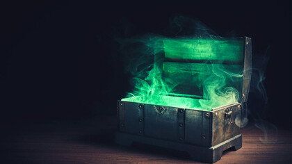 Ilustración digital de la Caja de Pandora