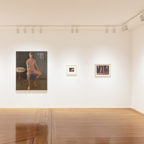 William Theophilus Brown, In the studio, exhibition view. Courtesy of Paul Thiebaud Gallery 