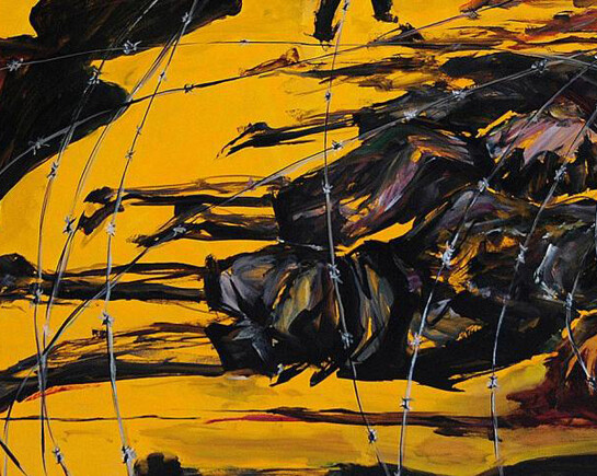 Sin título, Óleo sobre tabla, 122 x 122 cm, 1990