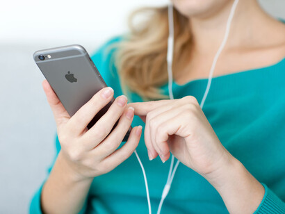 Listening to music on an iPhone