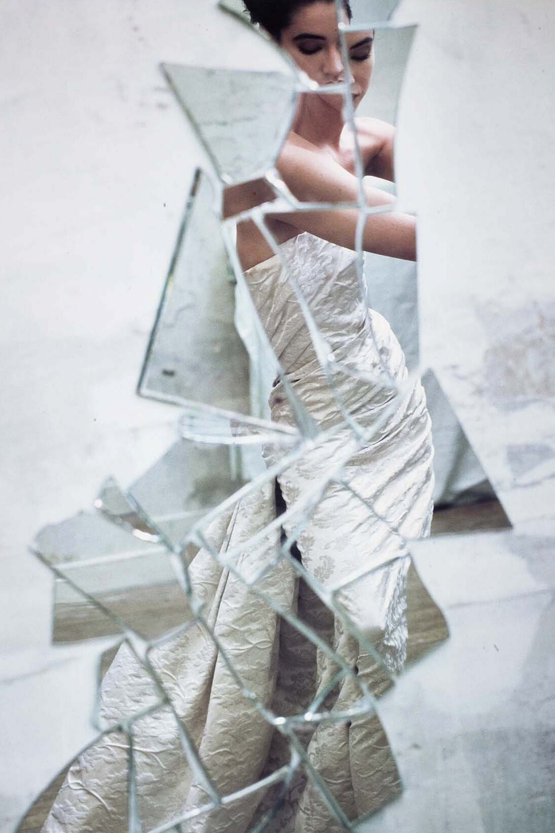 David Seidner - Fractured White Dress