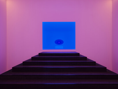 James Turrell, At One, vue d'exposition. Avec l'aimable autorisation de Gagosian