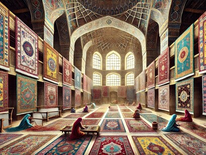 Una ricostruzione della fabbricazione del tappeto in epoche antiche