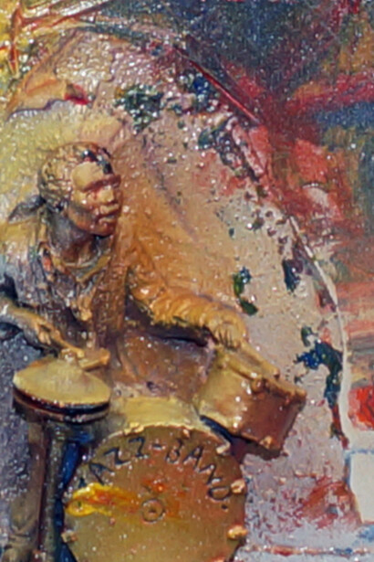Detalle de "Divine Jazz Emotions", técnica mixta, Vincent Messelier, 2015
