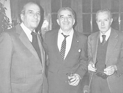 Pablo González Casanova, Gabriel García Márquez y Juan Rulfo. Foto: Archivo La Jornada