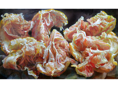 Andrea Kantrowitz, The Sabines, 2014, oil on canvas, 36 x 60 inches