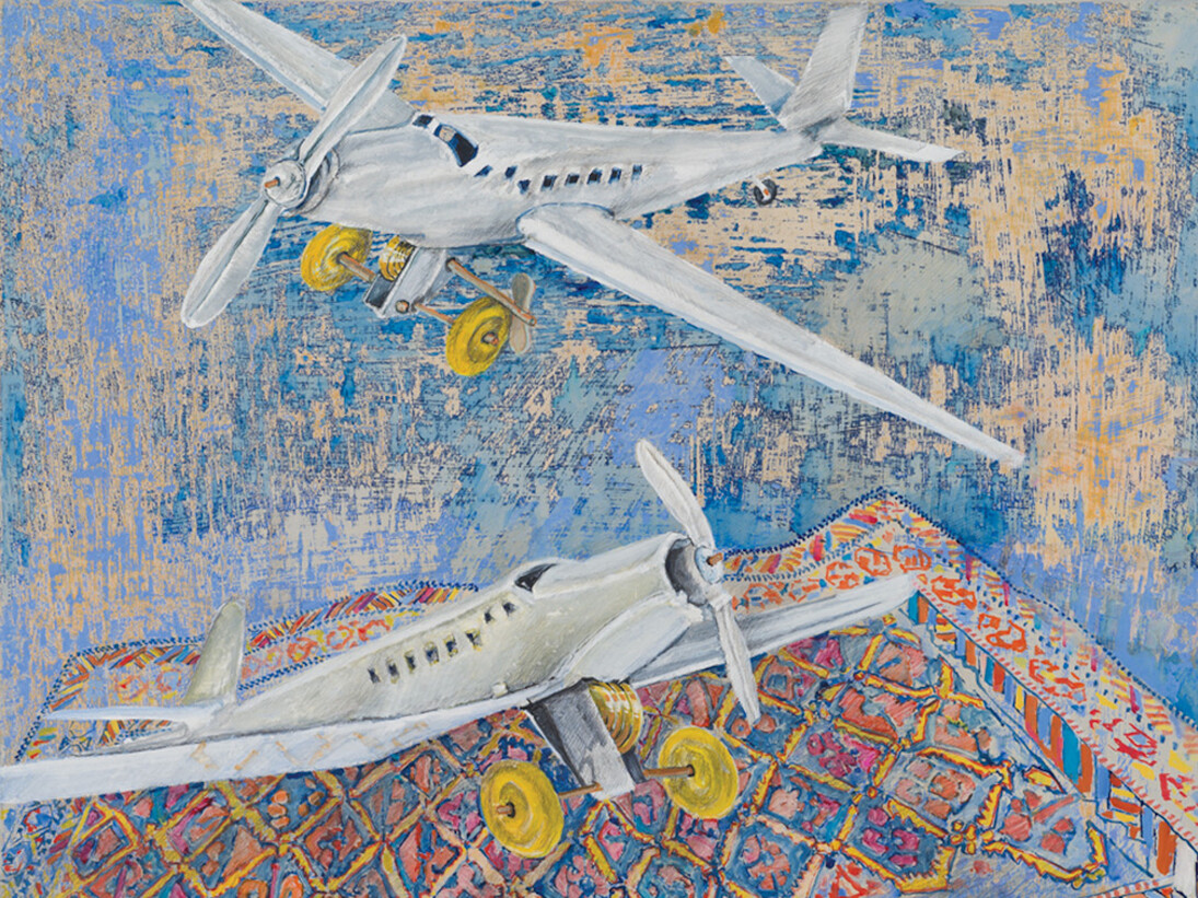 David Schorr, White Planes, 2013. (c) David Schorr; Courtesy of the artist and Ryan Lee, New York.
