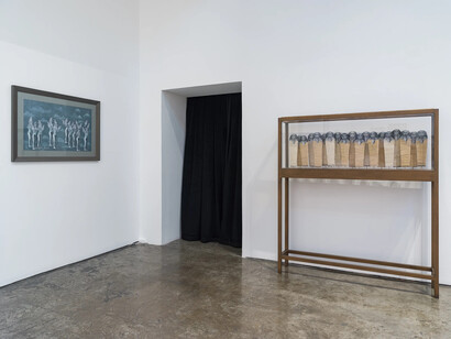 Huda Lutfi, Unraveling, exhibition view. Courtesy of The Third Line