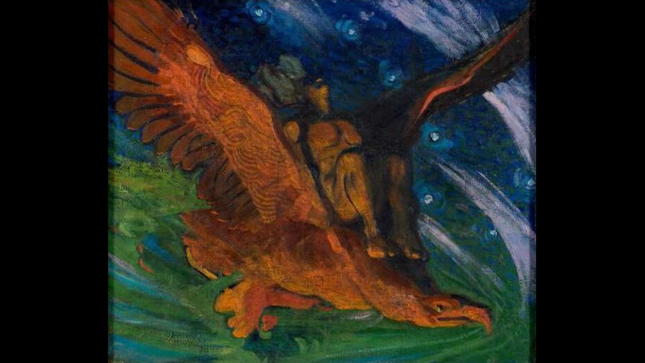 Oskar Kallis, Kalev sul dorso dell’aquila © Stanislav Stepashko