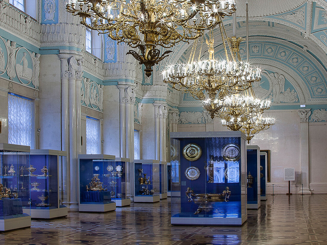 The Suite of State Rooms in the Winter Palace, Exhibition view. Courtesy of The State Hermitage Museum