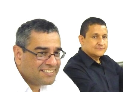Mauricio Vargas Ortega (camisa negra)