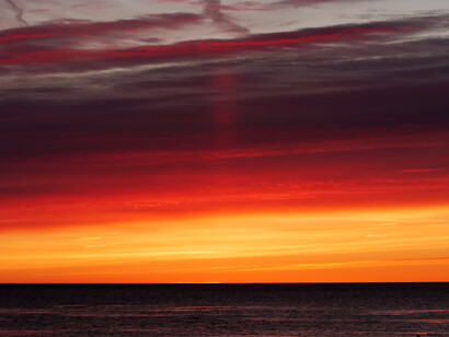 Sunrise colors of clouds