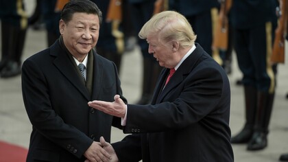 Los presidentes de China y Estados Unidos: Xi Jinping y Donald Trump