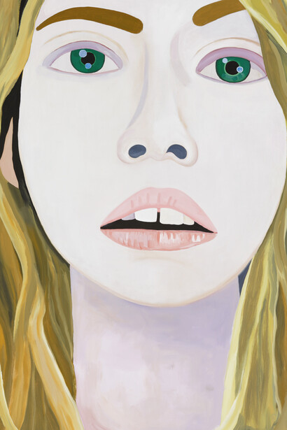 Brian Calvin, June, 2014, Acrylic and flashe on canvas, 72 x 48 inches (182.9 x 121.9 cm). Courtesy Anton Kern Gallery, New York