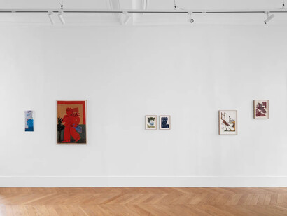 Alékos Fassianós, vue d'exposition. Avec l'aimable autorisation de la Galerie Galerie Derouillon