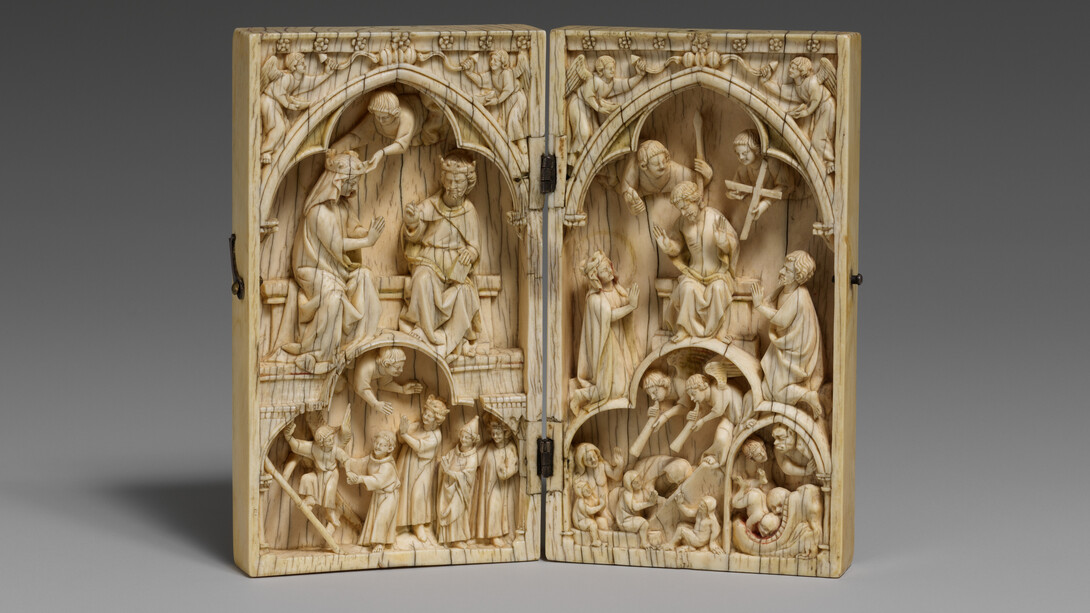 Diptych with the coronation of the virgin and the last judgment, ca. 1260–70. Courtesy of the Metropolitan Museum of Art