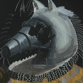 Ye Linghan, Boxer, 2013, Acrylic on canvas, 80 x 66 cm