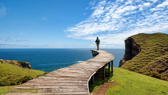 Muelle de las Almas en la Isla de Chiloé en Chile