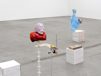 Installation view, Naoki Sutter-Shudo, End of Thinking Capacity, 2024. Courtesy of Gaga & Reena Spaulings LA
