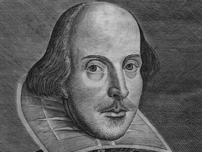 The title page of the First Folio of William Shakespeare's plays