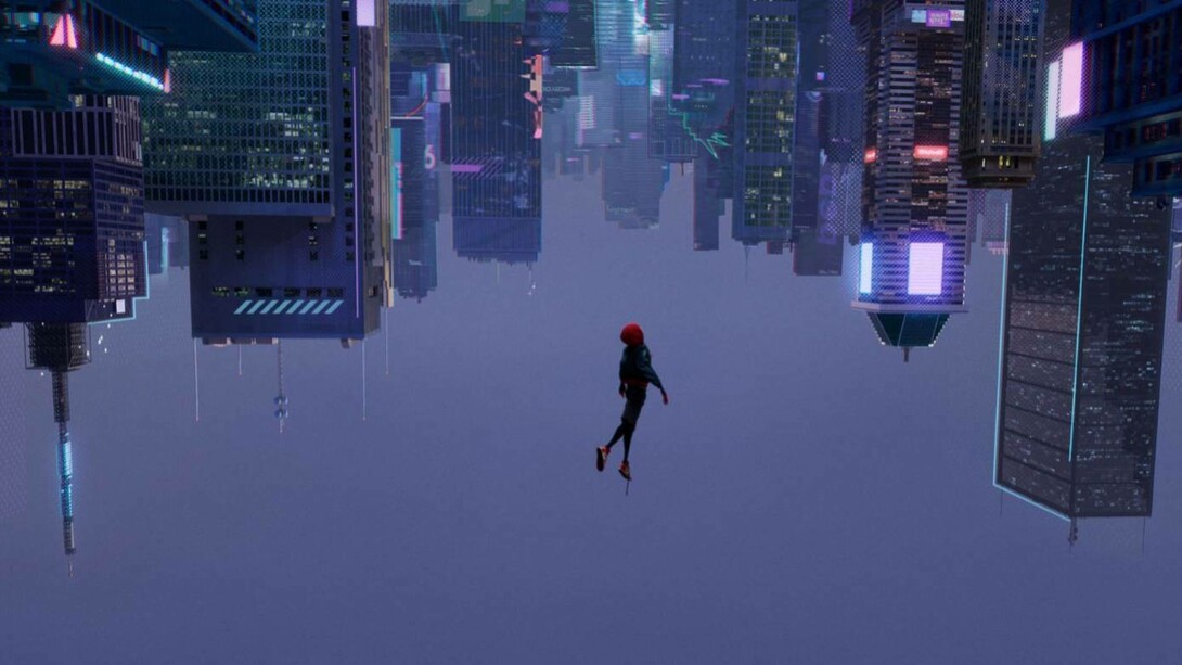 Image from Into the Spiderverse movie, which was highly praised for its creative comic-book style animation