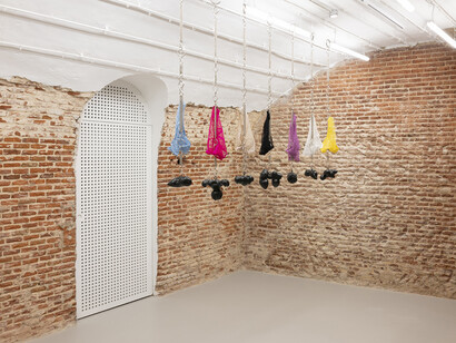 Ana Laura Aláez, Snowfall with saliva, exhibition view. Courtesy of the Ryder Projects