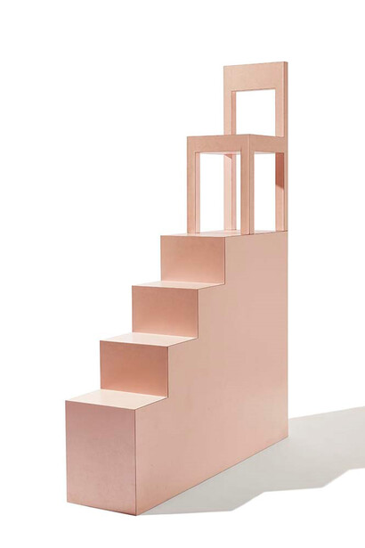 Alessandro Mendini, Monumentino da Casa, 1974, wood and Formica, the Dennis Freedman Collection. © 1974 Estate of Alessandro Mendini / Kent Pell, photographer