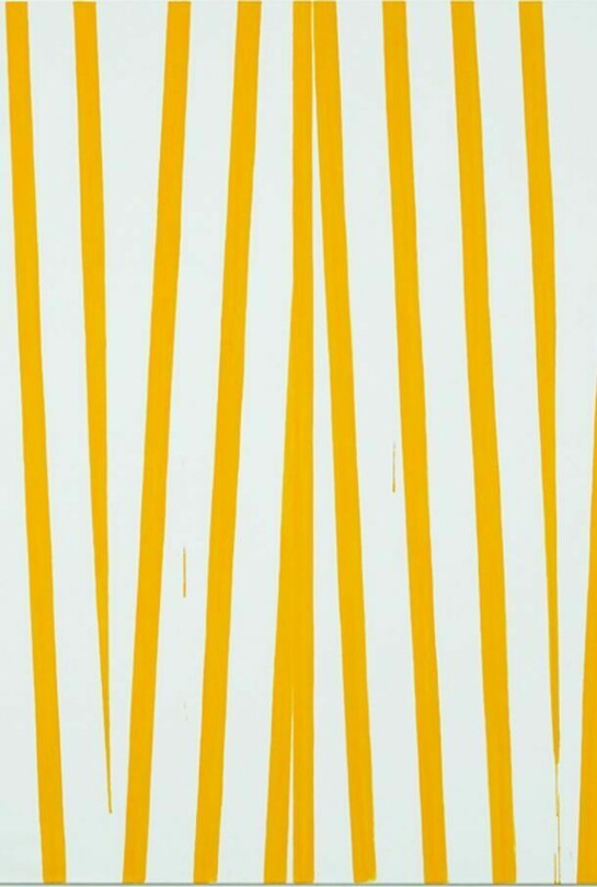 Bernard Piffaretti, Sans titre, 2012, acrylic on canvas, 164 x 160 cm / 64.5 x 62.9 in, courtesy of Herald St, London and Galerie Frank Elbaz, Paris