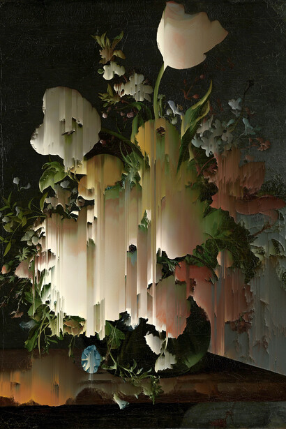 Gordon Cheung, Rachel Ruysch II (Small New Order), 2015, Digital inkjet print on Hahnemuhle Photo Rag 308gsm paper, Paper and image 74.6 x 58.4 cm, Edition of 20, Courtesy Gordon Cheung and Alan Cristea Gallery, London