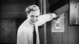 Die elf Teufel (1927), Stummfilm, Szene-Gustav Fröhlich als Tommy, Fußballspieler und Trainer.