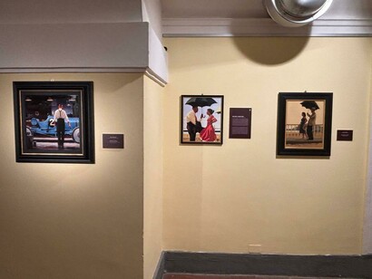 Jack Vettriano, veduta della mostra. Cortesia di CLP