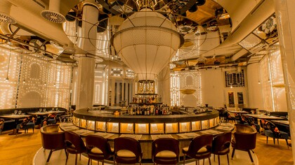 Toda la decoración del BiBo es una sofisticada oda a la Feria de Málaga 