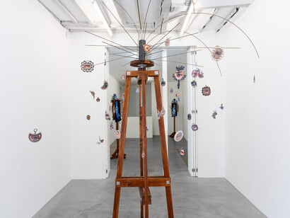 Gayle Chong Kwan, Politics of the gaze, exhibition view. Courtesy of Alberta Pane Gallery