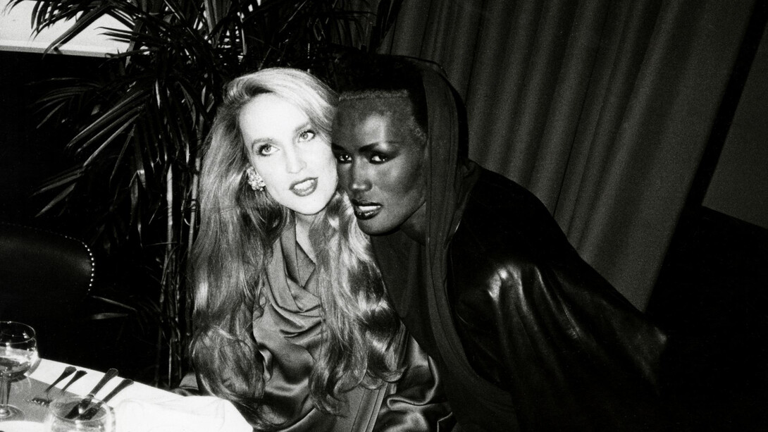 Andy Warhol, Jerry Hall and Grace Jones. Courtesy of Hedges Projects